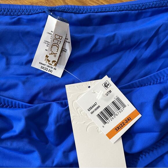 Becca color code hipster Bikini bottoms ultramarine blue - 3X - Picture 11 of 12